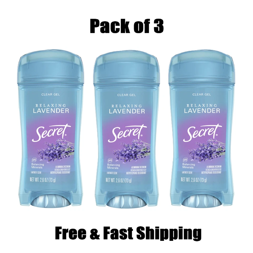 Secret Invisible Solid Lavender Antiperspirant & Deodorant 2.6 Oz - 3 Pack - Image 1 of 1