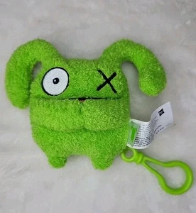 "Mini llavero de felpa Hasbro verde muñecas feas mochila monedero clip" - Imagen 1 de 3