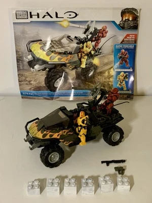 MEGA BLOKS 97449 Halo UNSC Flame Warthog 100% Complete w/ Original Instructions - Image 1 of 4