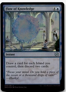 Flow of Knowledge, The Brothers' War #49 MTG FOIL - Picture 1 of 1