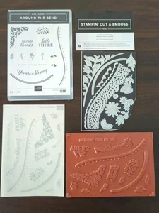 Stampin Up! AROUND THE BEND Cling Stamps Set ALL AROUND THE BEND Dies - Bild 1 von 4