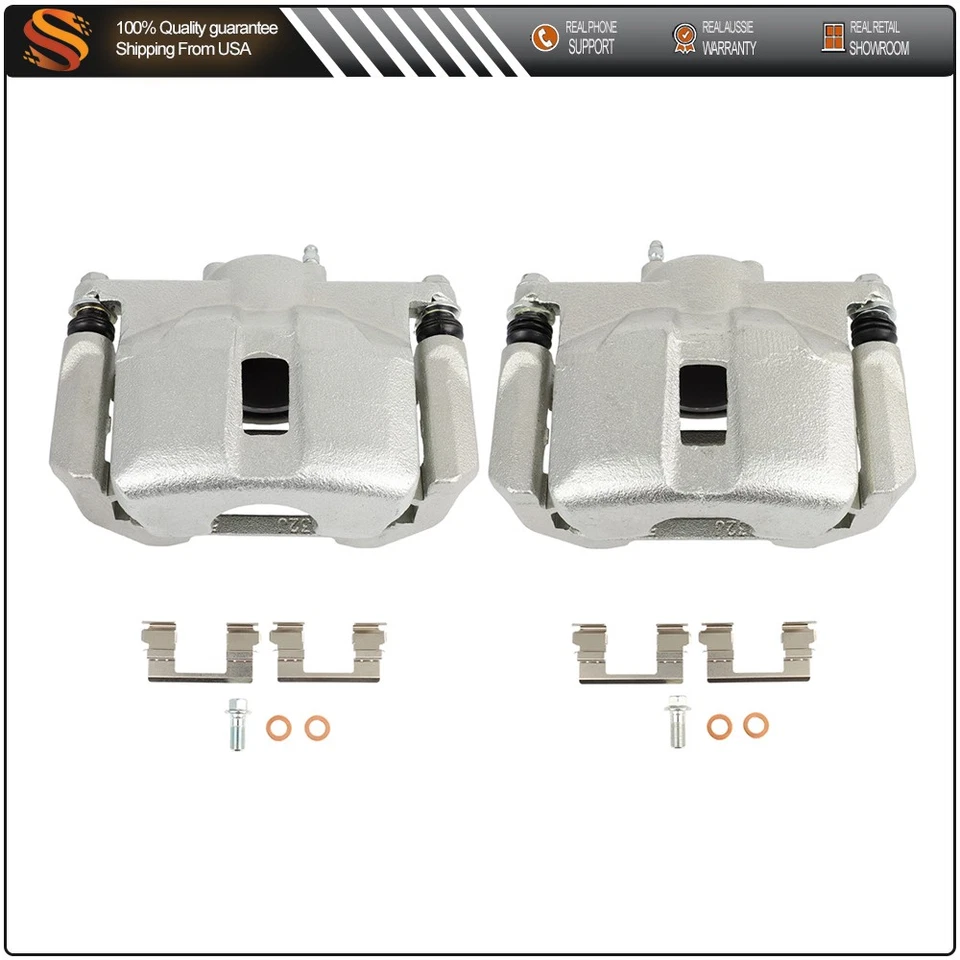 Front Pair For 2009-2020 Nissan Maxima V6 3.5L Brake Calipers w/ Bracket - Image 1 of 4