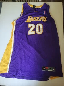 Vintage NIKE Team DriFit GARY PAYTON #20 Los Angeles Lakers Jersey 3XL 56 Stitch - Picture 1 of 9