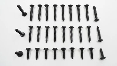 30 BLACK INT RESTORATION SCREWS! FOR INTERNATIONAL HARVESTER BRONCO JEEP & ETC - Image 1 of 4