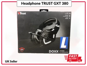 Trust Headphone GXT 380 DOXX ILLUMINATED FOR GAMING PC LAPTOP INLINE REMOTE - Picture 1 of 6