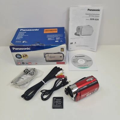 Panasonic SDR-S26 Video Camera Camcorder Boxed With Accessories - Image 1 of 4