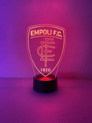 Empoli calcio led logo Lampada notturna LED 3d USB Multicolore Telecomando - Immagine 1 di 4