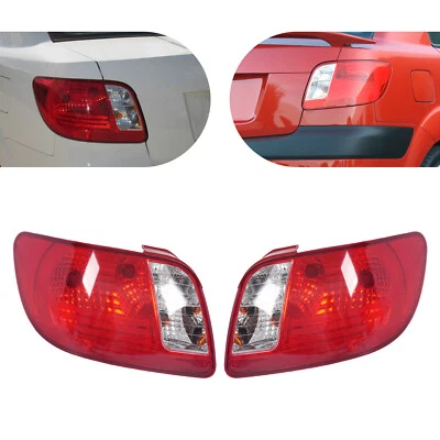 For 2006-2011 Kia Rio Halogen Tail Light Rear Brake Lamps w/Bulb Left+Right Pair - Image 1 of 4