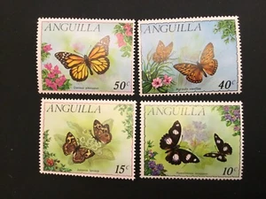ICOLLECTZONE Anguilla 123-126 VF NH farfalle - Foto 1 di 1