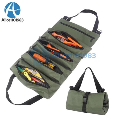Tool Roll Multi-Purpose Roll Tool Bag Wrench Organizer Small Shoulder Tool Bag - Image 1 of 4
