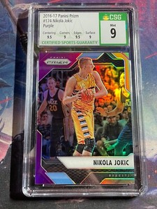 2016-17 Panini Prizm Nikola Jokic Purple Prizm 13/75 CSG 9