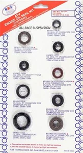 Honda TRX250X Fourtrax 250X Engine Oil Seals Kit K&S 50-1044 - Picture 1 of 1