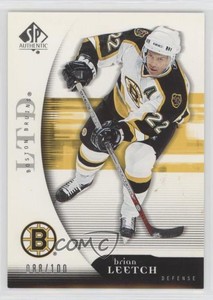 2005-06 SP Authentic Limited /100 Brian Leetch #9 HOF