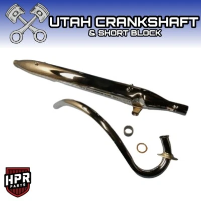NEW CHROME HONDA CT 200 1964-1967 CT200 EXHAUST MUFFLER PIPE HEADER CT 66 TRAIL - Image 1 of 4