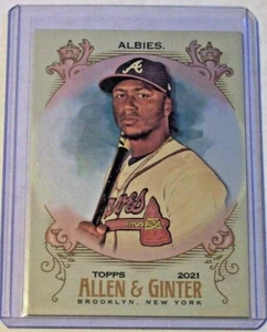 2021 Topps Allen & Ginter Silver Base Card Ozzie Albies #43 Braves - Picture 1 of 1