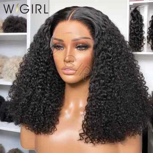 Curly Short Bob Wear And Go Human Hair Wigs HD Deep Wave 13X6 Lace Frontal Wig - Picture 1 of 19