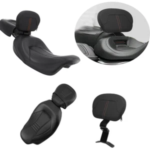 Driver Passenger Seat Rider Backrest Fit For Harley CVO Street Road Glide 09-23 - Picture 1 of 15
