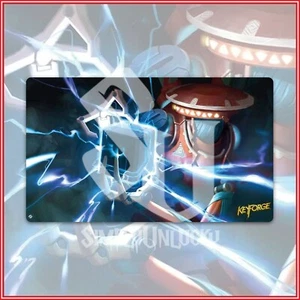 KEYFORGE: Positron Bolt PLAYMAT Card Game Pokemon Yugioh Fantasy Flight - Picture 1 of 2