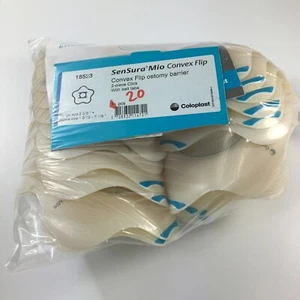 20 Sensura Mio Convex Flip Ostomy Barriers 18523 Flange Size 2-3/8" Blue - Picture 1 of 5