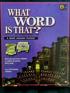 Welches Wort ist das? Quiz Puzzle 252 Teile Buffalo Games Vintage 1997 - Bild 1 von 5