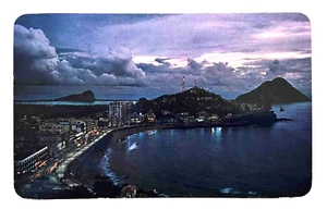 Postcard Mexico Twilight Over Mazatlan's Olas Altas - Picture 1 of 2