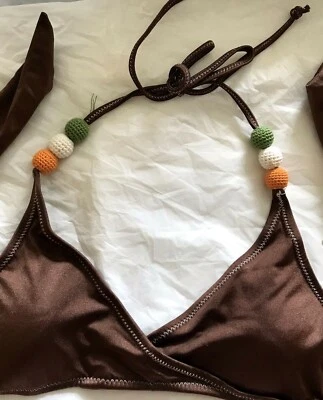 $44 XOXO Padded Halter Logo Bikini Top Swimsuit NWT Medium Cruise Wear  - Image 1 of 3