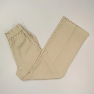 Pantalones para mujer Joie pierna ancha talla pequeña marfil bolsa de papel cintura elástica Foto 1 de 4
