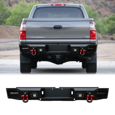 VIJAY For 2000-2006 Toyota Tundra Steel Rear Bumper with LED lights Foto 1 de 4