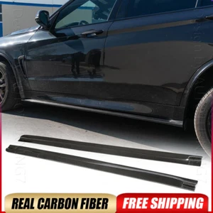 Labio de extensión de faldones laterales de carbono real apto para BMW X5M F85 X6M F86 F15 F16 14-18 - Imagen 1 de 15