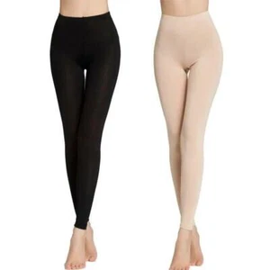 Mujeres Tejido Seda Térmico Largo Johns Ropa Interior Leggings Base Pantalones Capa Parte Inferior - Imagen 1 de 16