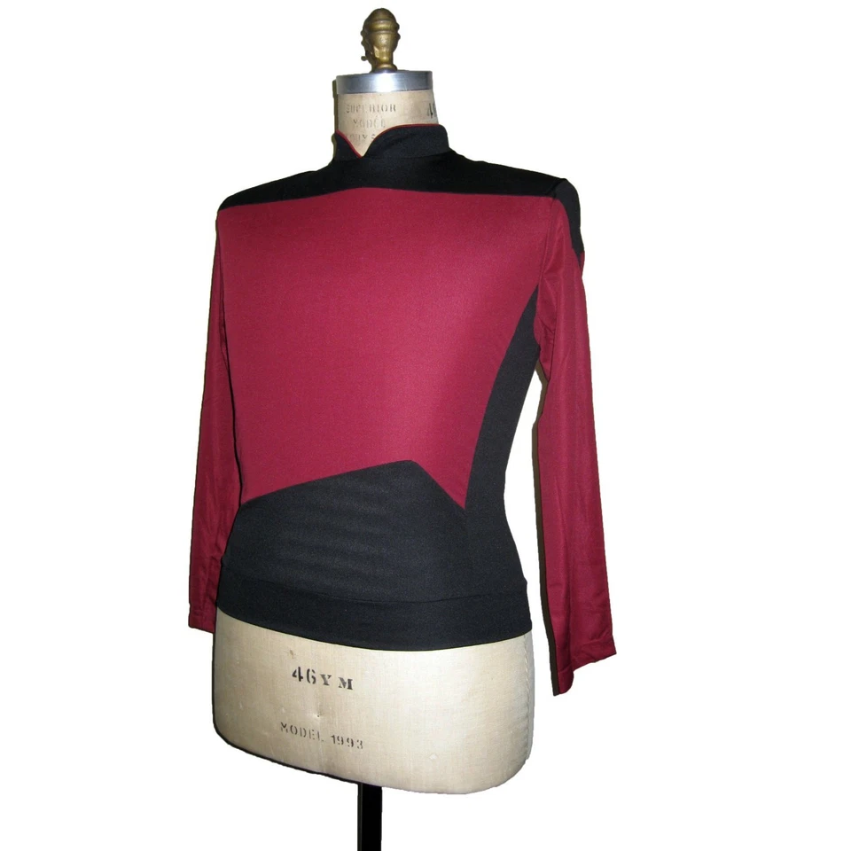 STAR TREK - Uniform Next Generation DELUXE - Captain rot XXL