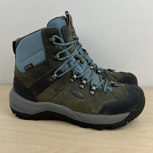Keen Women’s Size 7.0 Revel IV Mid Waterproof Insulated Hiking Boots Green Blue - Picture 1 of 11