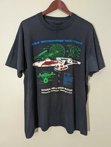 VTG Single Stitch USS Enterprise NCC-1701-A Air & Space Museum Shirt Size XL - Picture 1 of 6