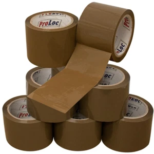 CINTA MARRÓN 72MMX66M (3") BAJO RUIDO *CUALQUIER CANTIDAD* EMBALAJE SELLADO PAQUETE CAJA ROLLOS - Imagen 1 de 4