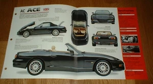 1998 AC ACE 5.0 SPEC SHEET BROCHURE PHOTO INFO PAMPHLET 94-98★★ - Picture 1 of 1