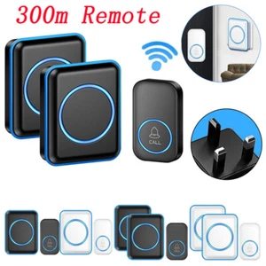 Wireless Doorbell Waterproof 1000FT Range Door Bells Kit Cordless 60 Chimes Home - Picture 1 of 15