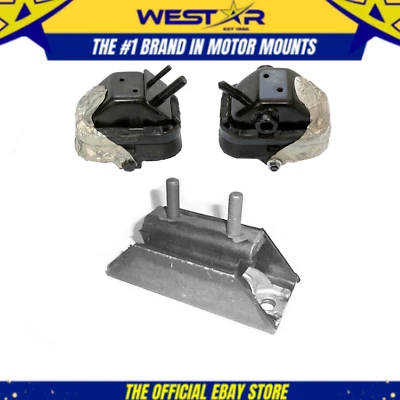 Fits 2004 Ford F-150 4.6L 5.4L 4WD Front L&R Motor&Trans Mount Set 3pc - Image 1 of 4