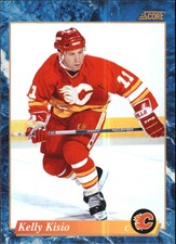 1993-94 Score Calgary Flames Hockey Card #556 Kelly Kisio