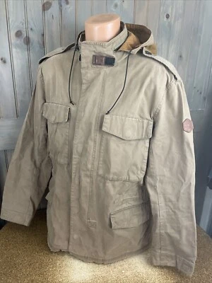 Timberland Jacket Mens XL (see meas) Canvas Barn Coat  Field Chore Military Army - Image 1 of 4