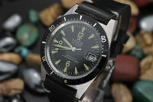 Vintage LIMIT Of Switzerland Automatic 25j Aqua-Guard 660 Steel Divers Watch - Picture 1 of 7