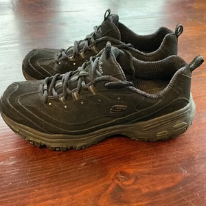 Skechers D'Lites Play On Athletic Running Shoes Women's Size 10 Black SN 11646W - Picture 1 of 11