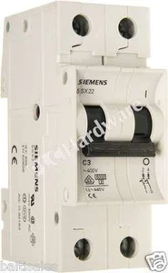Interruptor circuito en miniatura Siemens 5SX2203-7 5SX2 203-7 2 polos 400V 3A - Imagen 1 de 1