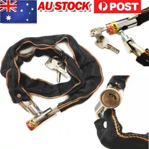 Heavy Duty Chain Lock High Security Reinforced Metal for Motorcycle Bike Bicycle - Picture 1 of 9