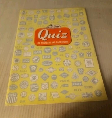 Vintage 1948 "QUIZ" On Railroads & Railroading, Paperback Booklet - Image 1 of 4