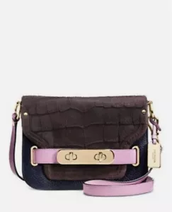 NWT 100% AUTHENTIC COACH SWAGGER Leather Shoulder Bag CROSSBODY 35956 Pink - Picture 1 of 6