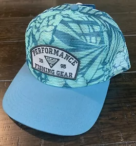 Cappellino a sfera Columbia PFG nuovo con etichette con lacci a rete chiusura a scatto CANYON BLU TROPIC taglia unica - Foto 1 di 9