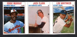 1979 Hostess Panel #115 116 117 Eddie Murray / Jack Clark / L. Whitaker SP Sehr guter Zustand A - Bild 1 von 2