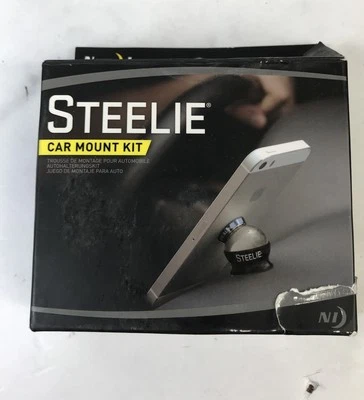 Teléfono Celular Nite Ize STCK-11-R8 Steelie Negro/Plateado Montaje Coche - Nueva Caja Abierta Foto 1 de 4