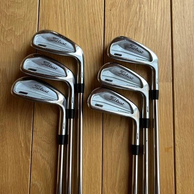 Titleist CB 718 Forged Iron Set 6pcs 5-Pw Stiff Flex AMT Tour White S200 RH - Image 1 of 4