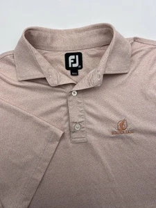 FootJoy Golf Polo Shirt Men's M Orange Geometric FJ Performance Mauna Lani Golf - Picture 1 of 10